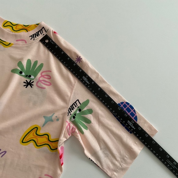 Liunic H&M Youth Kids T-Shirt 16/18 Multicolor Short Sleeve Artsy Skater Lounge - Picture 7 of 8